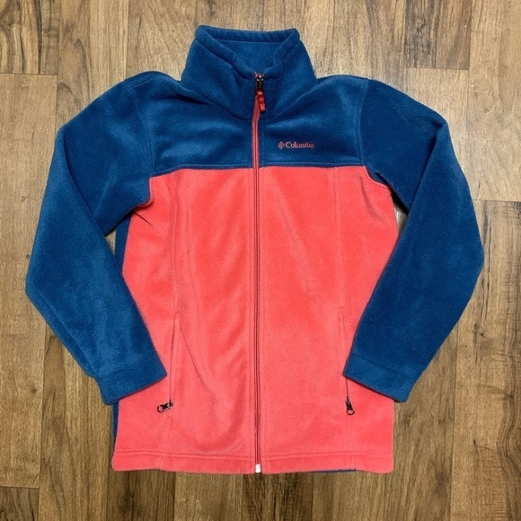 Columbia Blue Pink Zip Up Sweater Size Small - Picture 1 of 6